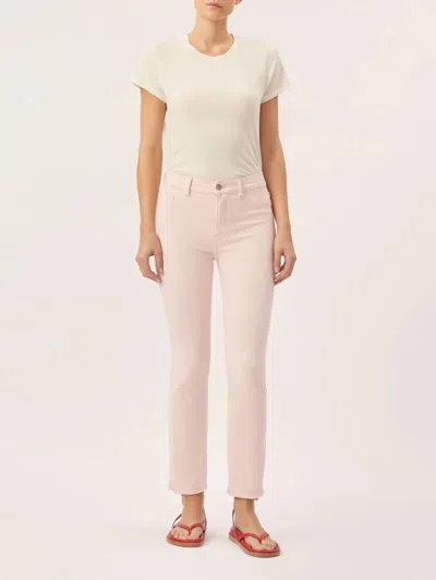 Dl1961 - Women's Mara Straight Intrasculpt Jean In Pink Peony