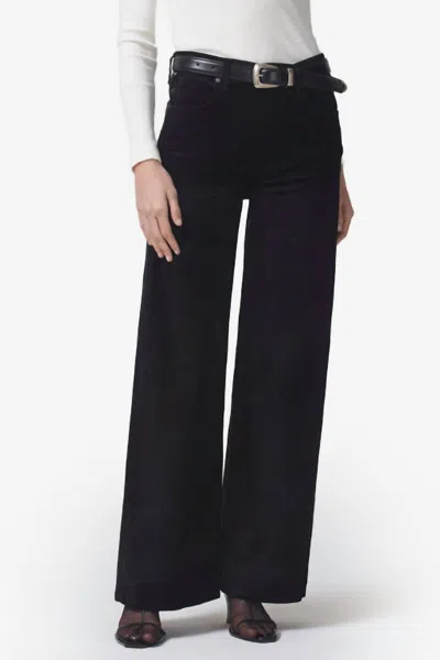 Citizens Of Humanity Paloma Baggy Pant In Velvet Black