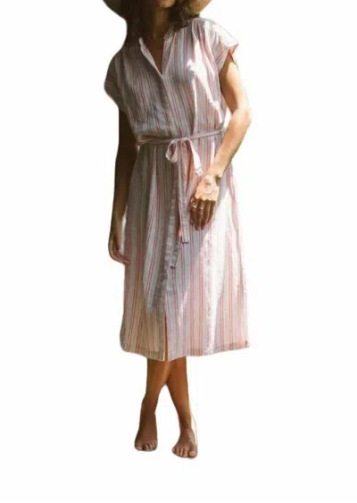 Trovata Astrid Dress In Terrace Stripe In Pink