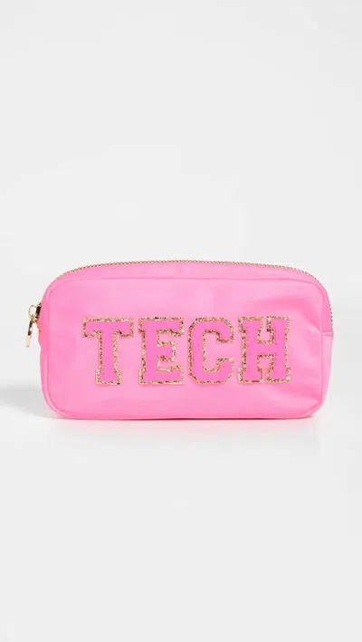 Stoney Clover Lane Classic Small Pouch In Bubblegum Tech In Pink