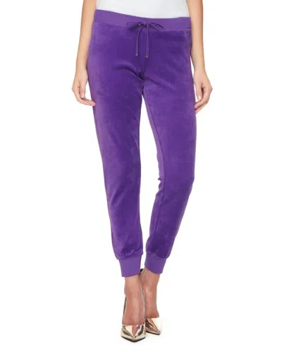 Juicy Couture Modern Track Pants In Purple
