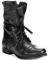 STEVE MADDEN WOMEN'S TROOPA LACE-UP COMBAT BOOTS