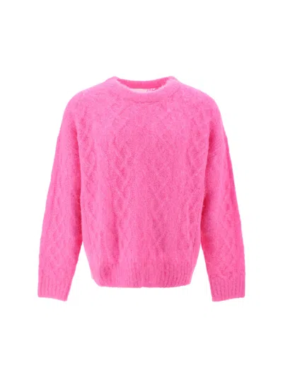 Isabel Marant Anson Pullover Knit In Pink