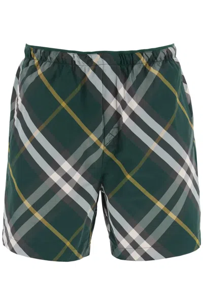 Burberry Checkered Knee In Green