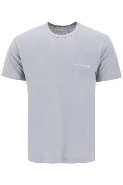 Comme Des Garçons Shirt Comme Des Garcons Shirt Logo Print T Shirt In Grey