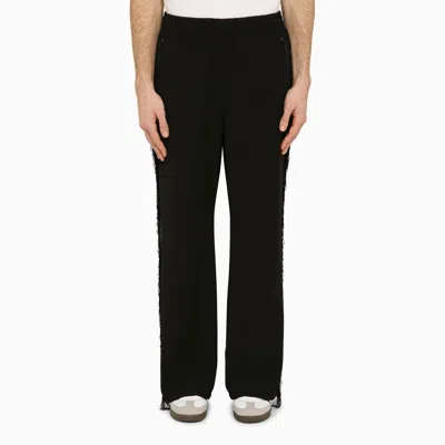 Needles Black Track Trousers With Fringes