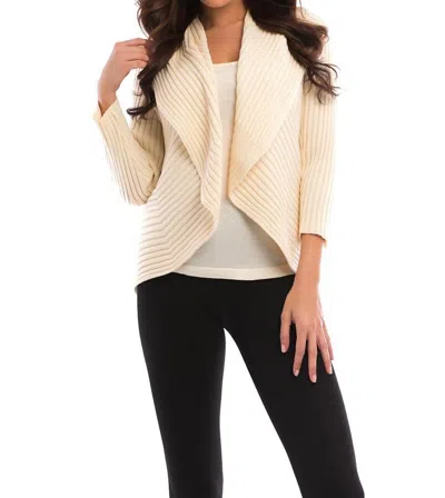 Angel Ribbed Signature Wrap In Ivory In Beige