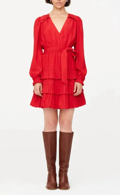 Marie Oliver Wynona Dress In Peppermint In Red