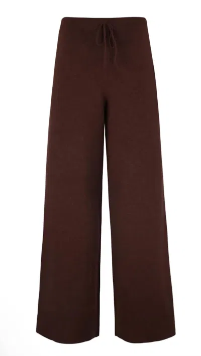 525 America Clover Wide Leg Pants In Bitter Chocolate In Brown