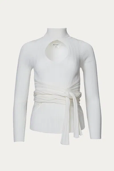 The Line By K Cybil Blouse In Ivory In White