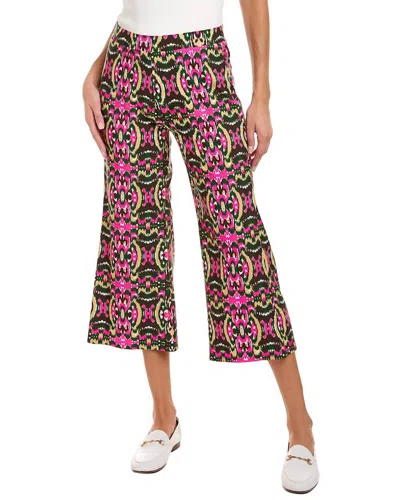 Jude Connally Trixie Cropped Pant In Ikat Jungle Multi In Pink