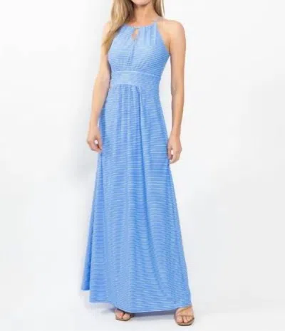 Jude Connally Mia Maxi Dress In Periwinkle Stripe In Blue