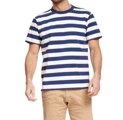 Tyler Boe Striped Crewneck T-shirt In Blue White Multi