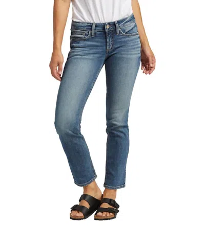 Silver Jeans Co. Low-rise Britt Straight Jean In Indigo Denim In Blue