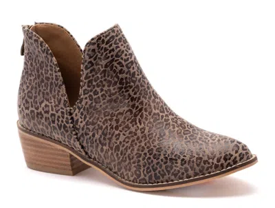 Corkys Footwear Women's Vanish Bootie In Small Leopard In Brown