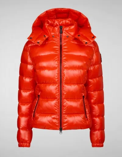 Save The Duck Cosmary Puffer Jacket In Poppy In Orange