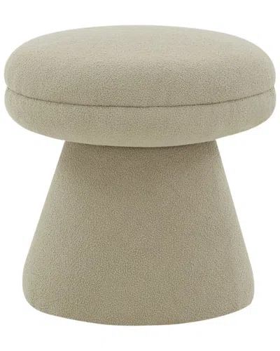 Safavieh Couture Gisella Boucle Ottoman In Neutral