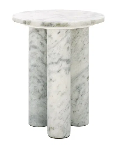 Safavieh Couture Giabella Marble Accent Table In White