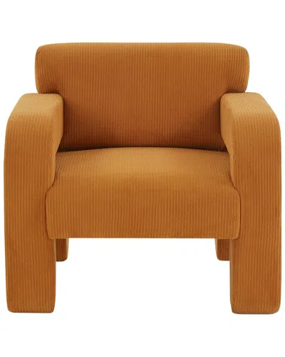 Safavieh Couture Petey Corduroy Accent Chair In Brown