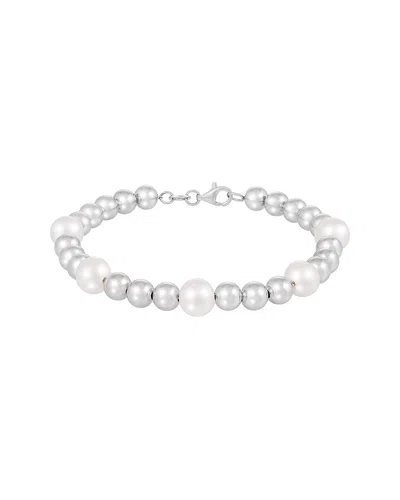Splendid Pearls Silver 7-8mm Pearl Bracelet