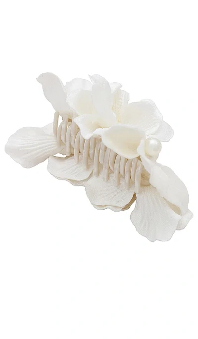 Lele Sadoughi Haarklammer Magnolia In Ivory
