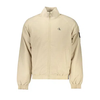 Calvin Klein Polyamide Men's Jacket In Beige