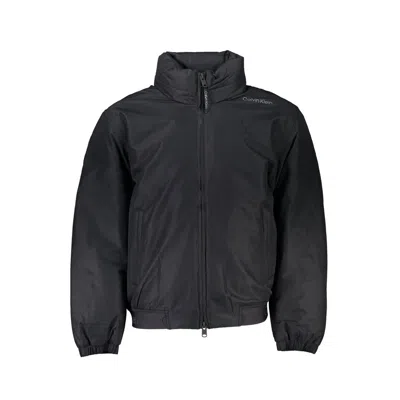 Calvin Klein Elegant Waterproof Long-sleeved Jacket In Black