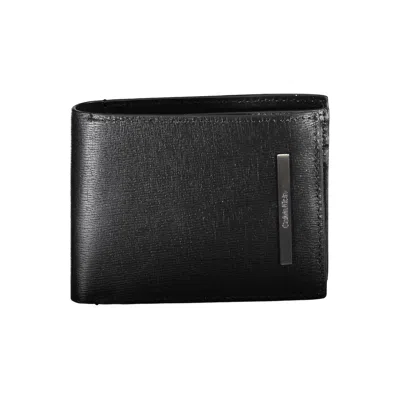 Calvin Klein Polyester Men's Wallet In Black