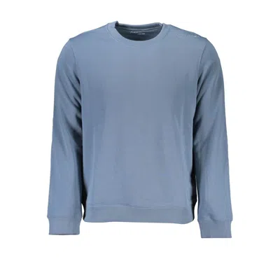Calvin Klein Men's Long Sleeve Supima Cotton Crewneck Sweater In Raasay Blue Heather