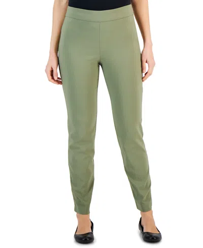 Jm Collection Women's Cambridge Woven Pull-on Pants, Created For Macy's In Light Olive