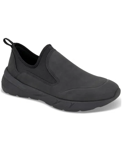 Jbu Men's Darren All Terrain Casual Comfort Slip On Sneakers In Black