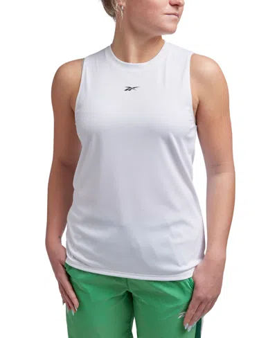 Reebok Women's Identity Performance Sleeveless Tank Top In White