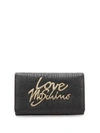 LOVE MOSCHINO EMBROIDERED WALLET,0400095396052