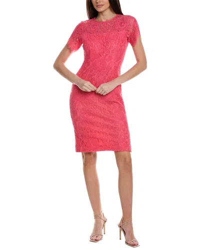 Js Collections Suzy Scalloped Cocktail Dress In Pink