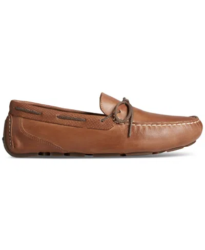 Sperry Men's Davenport 1-eye Deboss Moccasin Boat Shoe In Tan