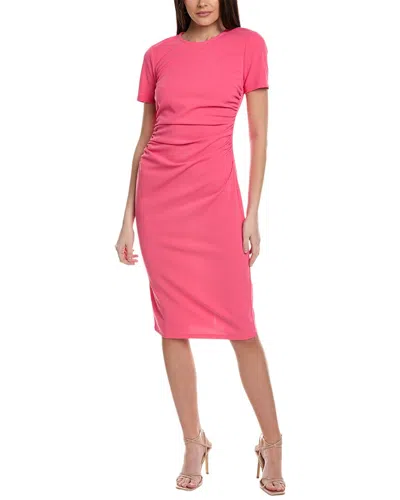 Maggy London Midi Dress In Pink