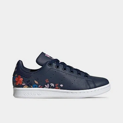 Adidas Originals Kids' Girls  Stan Smith In Night Indigo/white/bliss Lilac