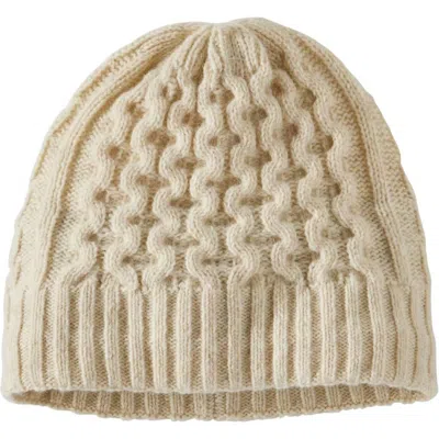 Patagonia Coastal Cable Beanie In Natural In Beige
