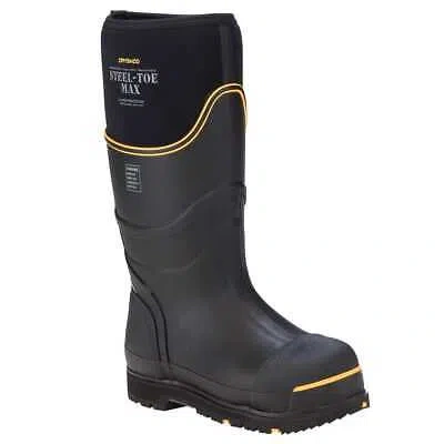 Pre-owned Dryshod Steel-toe Max Hi Black/yellow Size 6 Boots Stm-uh-bk-m06