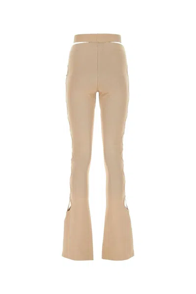 Andreädamo Cut-out Detail Bootcut Trousers In Pink