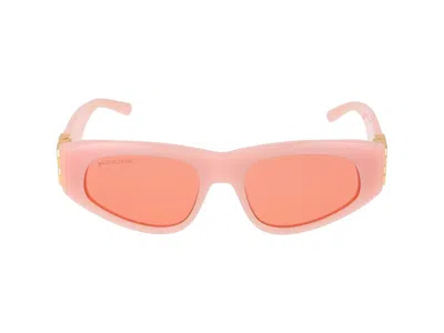 Balenciaga Sunglasses In 003 Pink Gold Red