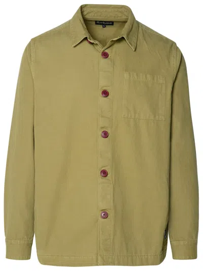 Barbour Washed Overshirt In Green