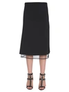 VERSACE MIDI CRÊPE SKIRT,A78380 A223415.A1008