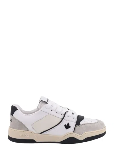 Dsquared2 Spiker Low-top Sneakers In White,black