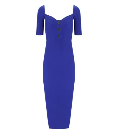 Elisabetta Franchi Dress  Woman Color Indigo In Blau