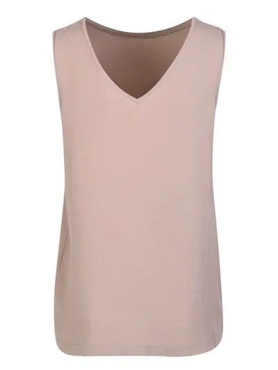 Fabiana Filippi Silk Top With Shiny Detail In Pink