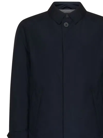 Herno Long Jacket  In Blu