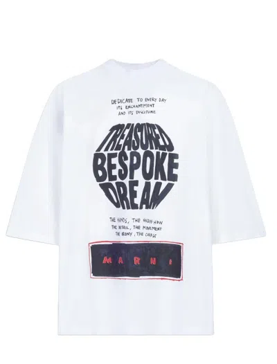 Marni T-shirt  Made Of Blend Cotton In White