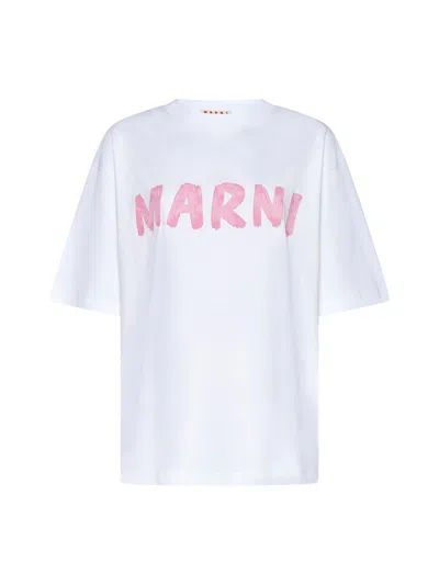 Marni T-shirt E Polo Lily White In 白色