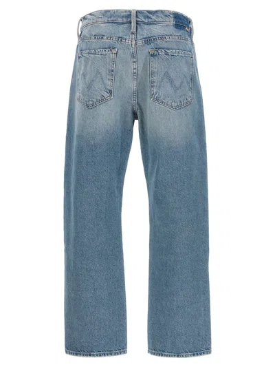 Mother + Net Sustain The Ditcher Hover Cropped High-rise Wide-leg Jeans In Blue